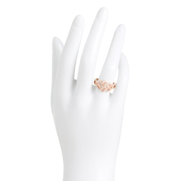 LE VIAN Rose Gold/Diamond 14kt Rose Gold Diamond Lattice Ring - Picture 2 of 2